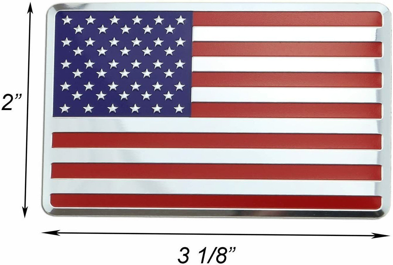 Car side fender rear trunk badge sticker American flag for Chevrolet