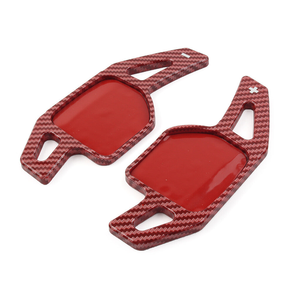 Steering Wheel Paddle Shifter Extension Fit for Audi A3 A4 A5 A6 Q3 Q5 Q7 TT TTS Red