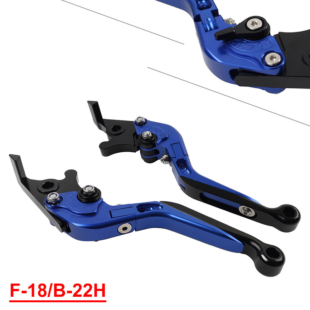Blue CNC Folding Extendable Brake Clutch Levers for BMW S1000XR 2015-2021