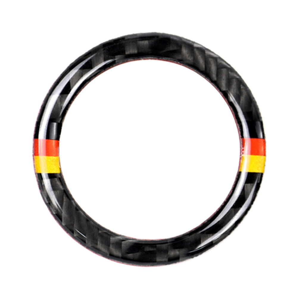 Carbon Fiber Engine Start Stop Button Ring Cover Fit for Mercedes-Benz A B C GLC GLA