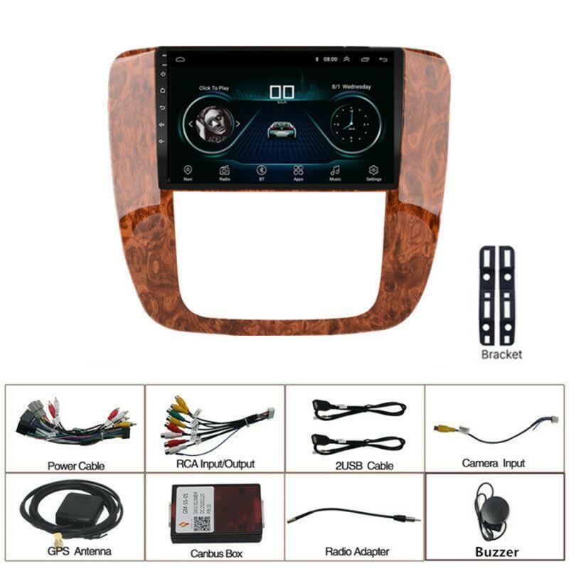 for Chevy Tahoe Suburban for GMC for Yukon Android 10.1 Radio GPS 9 Stereo FM 2007-2013
