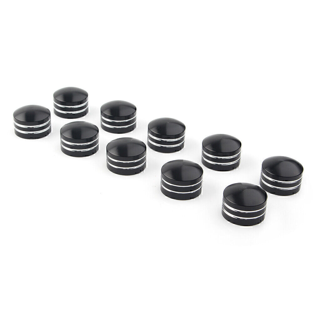 10x Aluminum Inner Schrauben Screws Motor Bolt Topper Caps Cover for Harley 13mm
