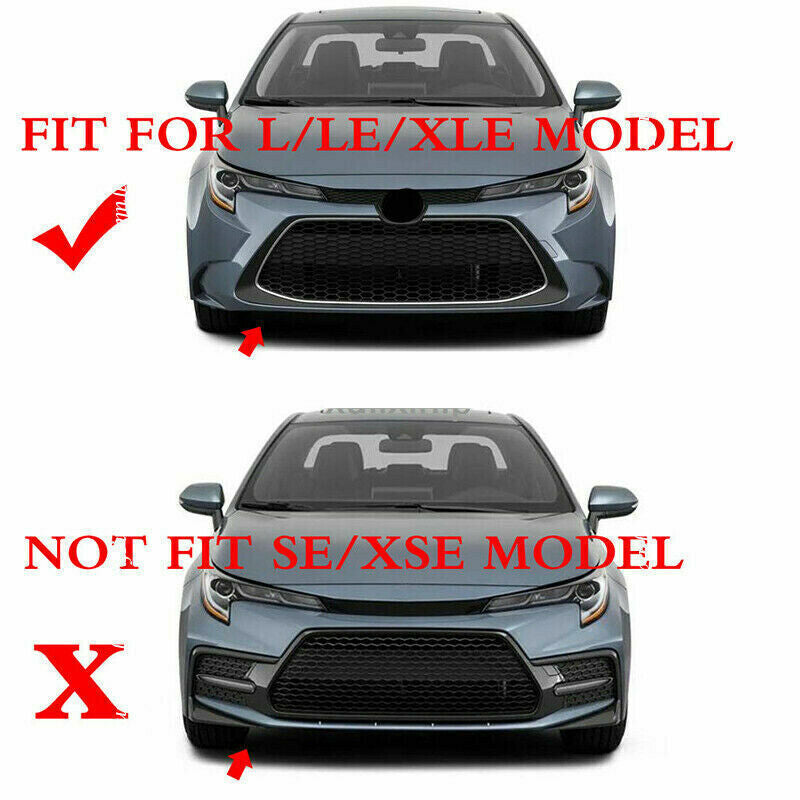 for Toyota for Corolla Sedan 2019-23 Gloss Red Front Grille Emblem Frame Cover Trim