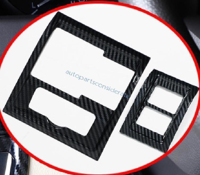 for Toyota for Land Cruiser 16-21 Carbon Fiber Look Driver's Dash Control Cover Trim
