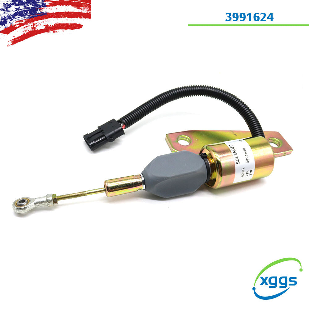 12V Stop Solenoid SA-4959-12 3991624 For 6BT 5.9L Engine Komatsu 360-7