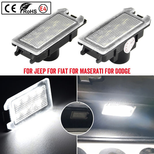 LED License Plate Light Lamp for Jeep Compass Grand Cherokee Patriot for Maserati