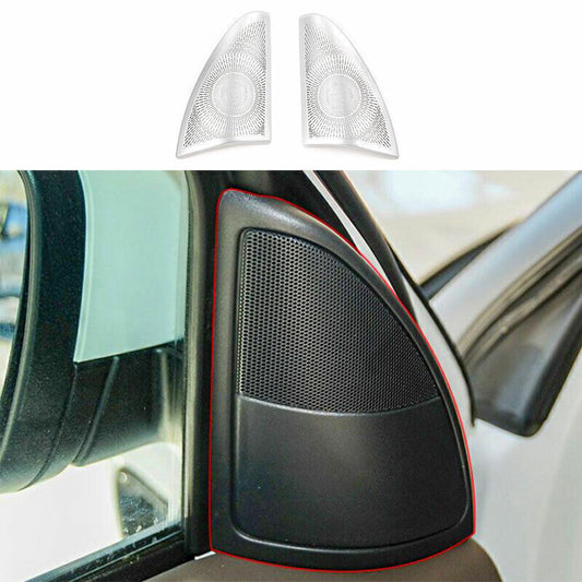 for Range Rover Sport 2010-13 Silver Aluminum A Post Speaker Frame Cover Trim 2X
