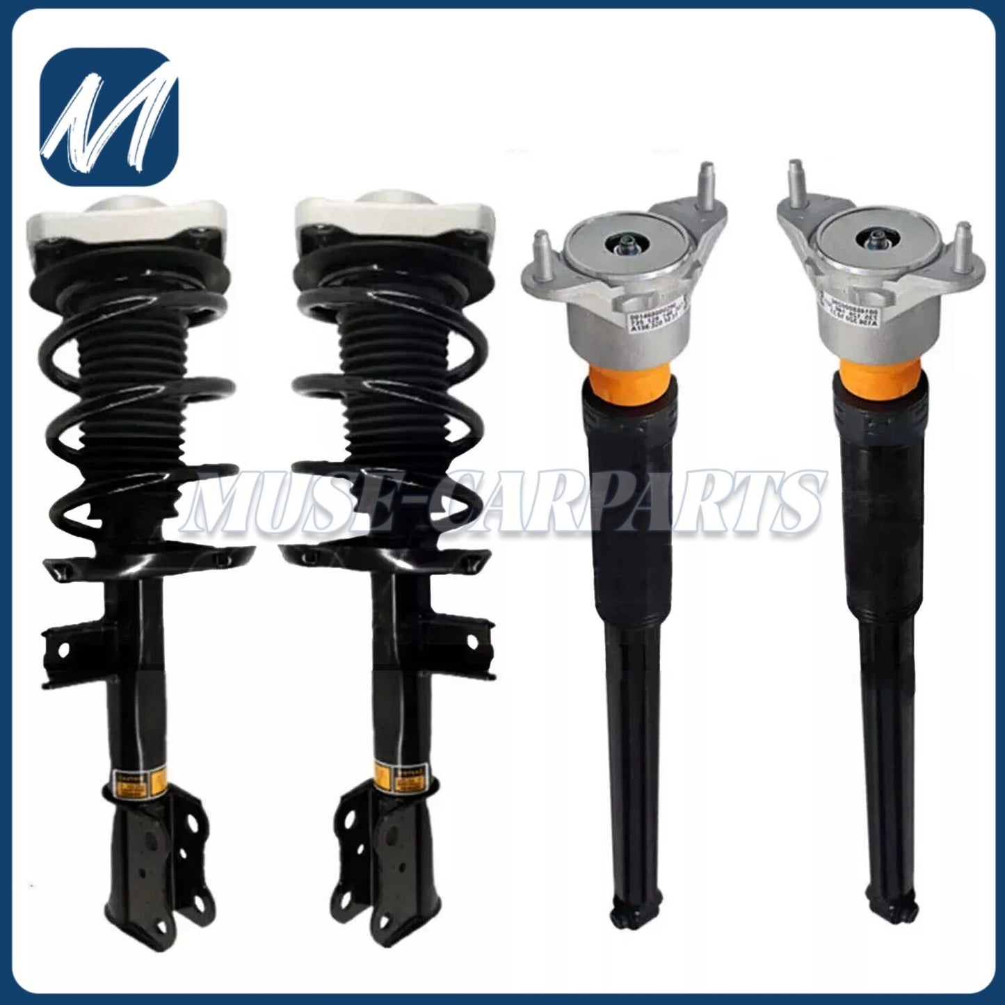 4-piece front and rear shock absorbers with EDC for Volkswagen for Passat CC, for Golf VI, Scirocco 2012-2016