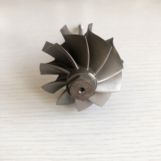 GT2835R 51.80/56.55 mm 10-blade ball bearing turbine shaft/turbine wheel