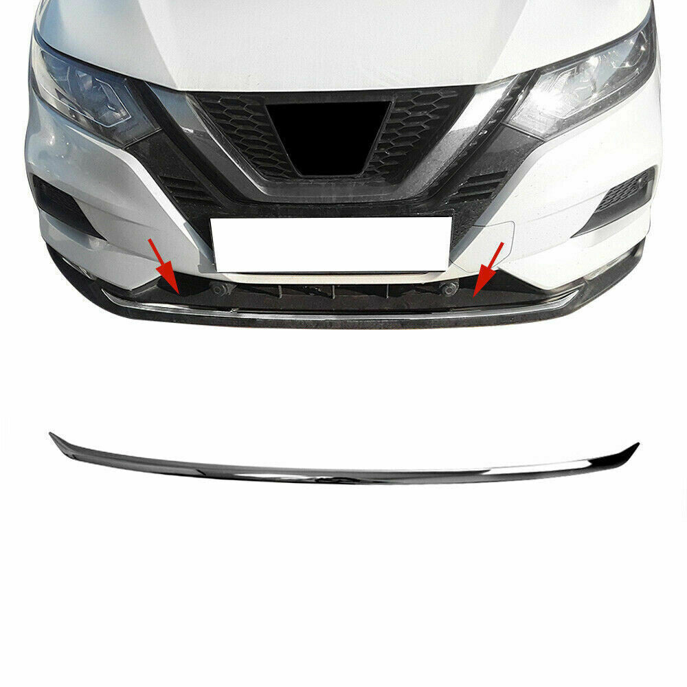 Dark Chrome Front Bumper Streamer Strip Styling for Nissan Rogue Sport 2020-2021