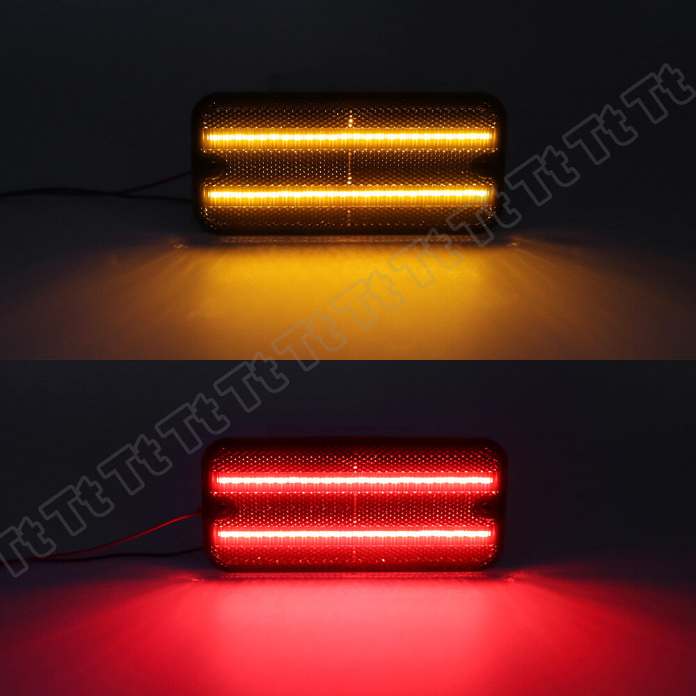 Front and rear LED side marker light kit for 1985-1995 for Chevrolet G10, G20, for GMC,G1500, and G2500.