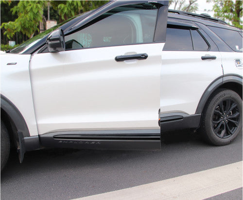 ABS Black Body Door Side Molding Trim Cover Strip 4P for Ford Explorer 2020-2023