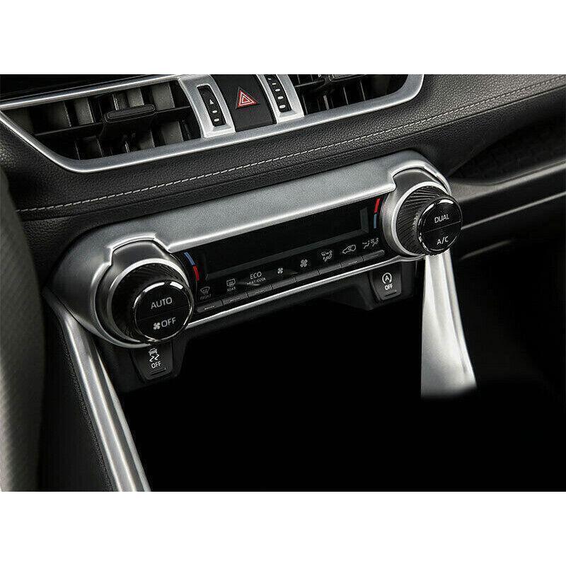 for Toyota RAV4 19-2024 Silver Inner Central Console AC Switch knob Panel Trim