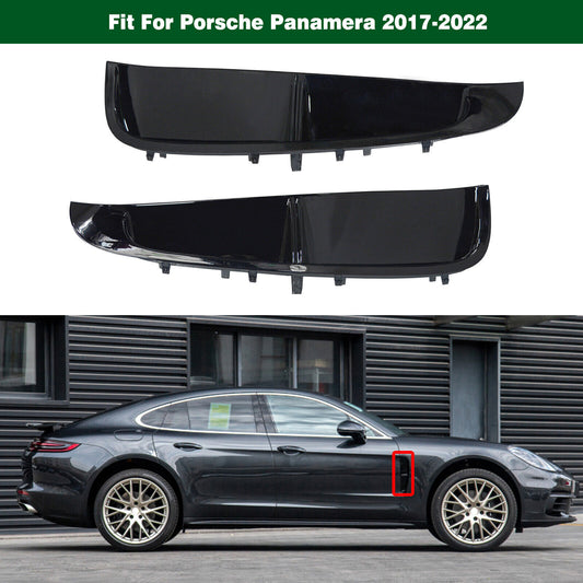 Pair Fender Vent Air Wing Cover Trim Molding for Porsche for Panamera 2017-2022