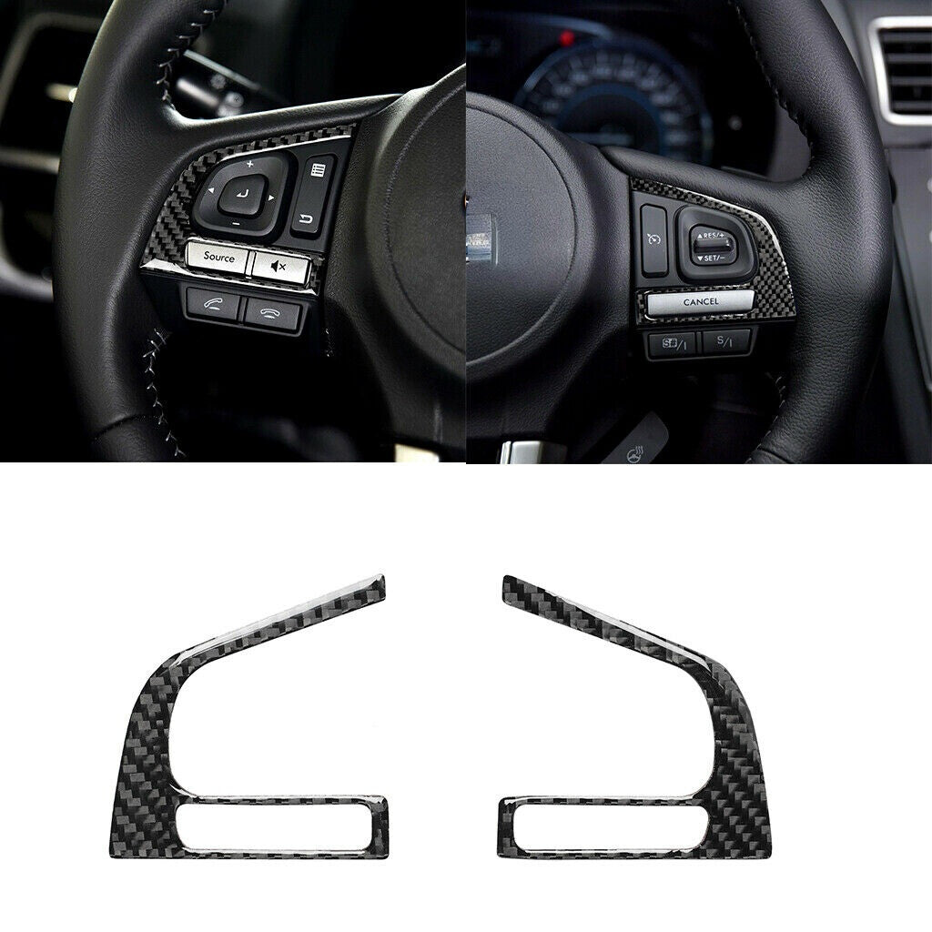 Carbon fiber steering wheel cover sticker decoration suitable for Subaru Forester 13-18