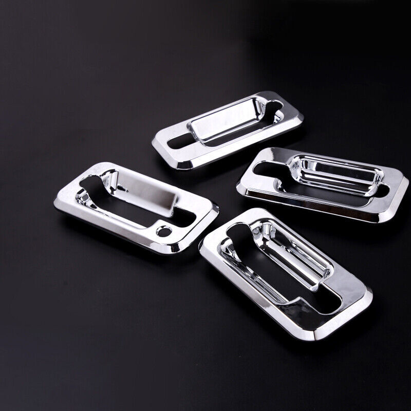 Chrome ABS Side Door Handle Bowl Panel Cover For HUMMER H2 2003-09 Accessories