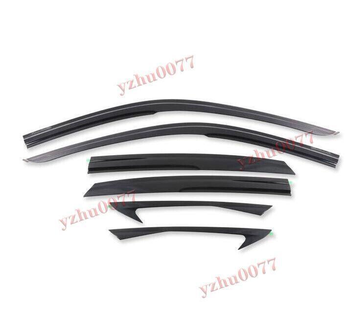 for Honda for Civic Sedan 2022-24 black Window Visors Sun Rain Guard Vent Deflectors
