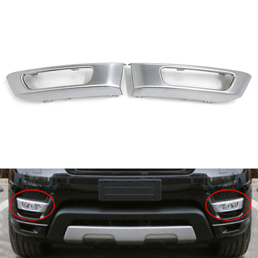 2X Front Bumper Fog Light Lamp Cover Trim Fit for Range Rover Sport 2014-2017 16