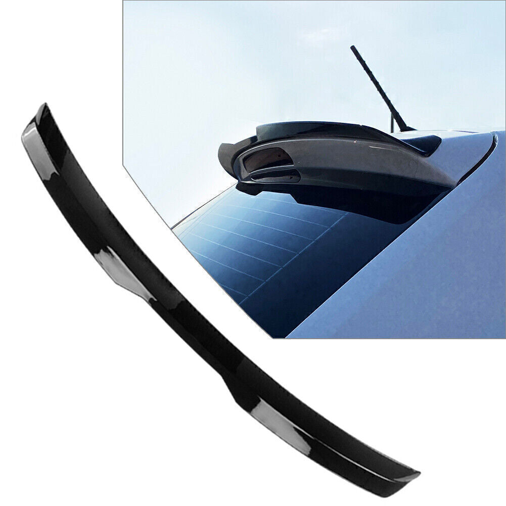 Car Rear Roof Spoiler Window Wing Fit for Volkswagen for VW Polo 2019+ Glossy Black