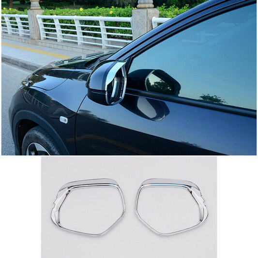 for Honda HR-V Vezel 2016-2022 A Chrome Rearview Mirror Rain Eyebrow Frame Trims