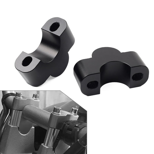 Black Handlebar Riser Lift Kit Clamps 1 Bar 25mm Height for Honda for Kawasaki