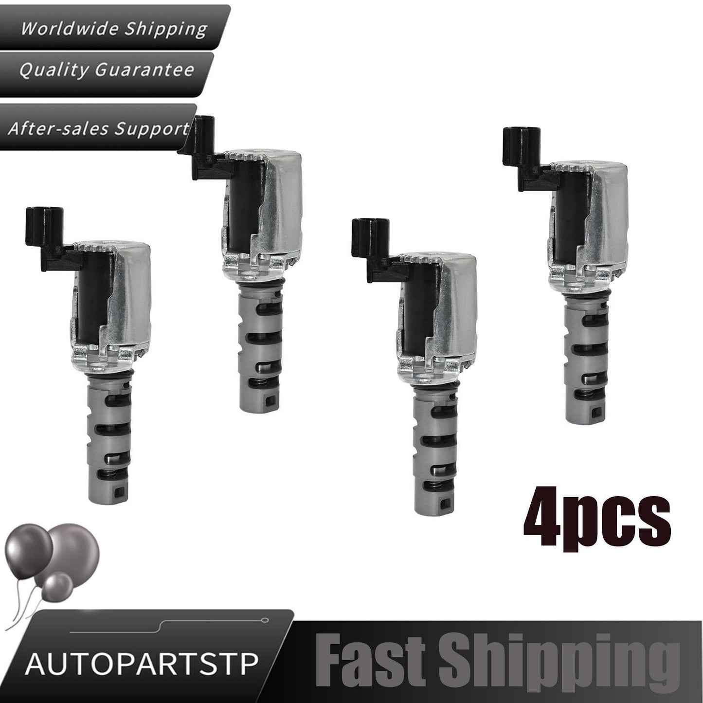 4-piece Variable Valve Timing (VVT) solenoid valve for Toyota for Corolla 2000 - 08 Matrix for Chevrolet