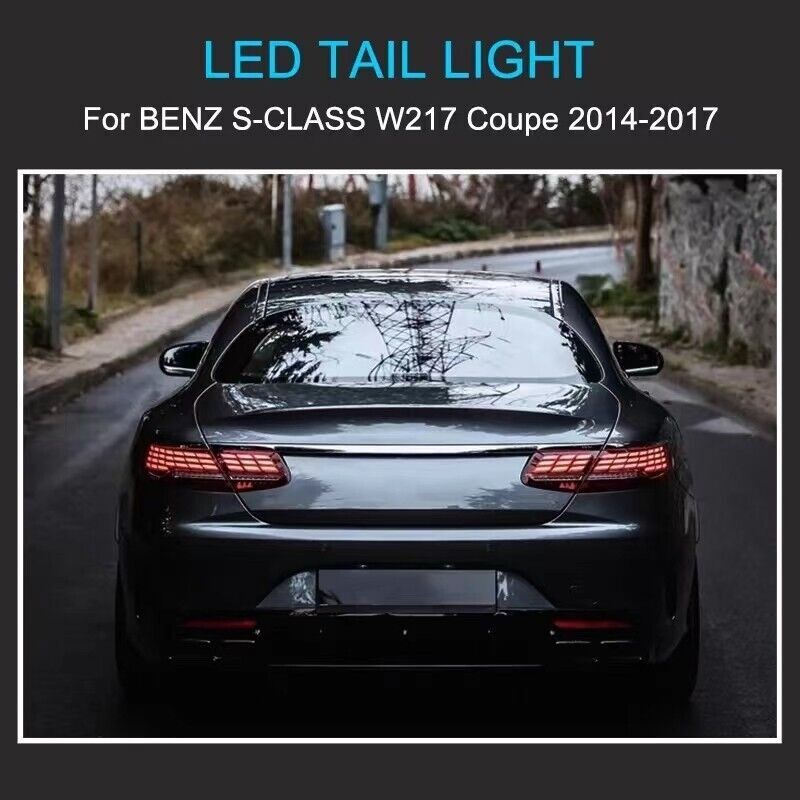 One set of LED taillight upgrades for Mercedes-Benz S-Class Coupe W217 (2014-2017)
