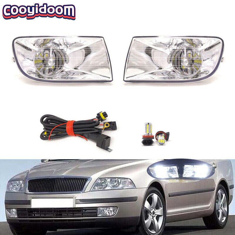 Suitable for 2005-2008 for Skoda Octavia A5 LED fog lights with wiring harness LHRH