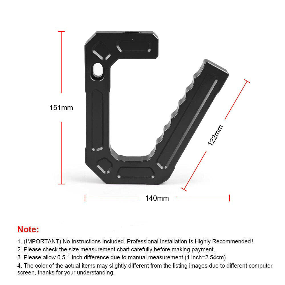 Aluminum Front + Rear Grab Handles Grip Bar for Jeep for Wrangler JK 2007-2018 Black