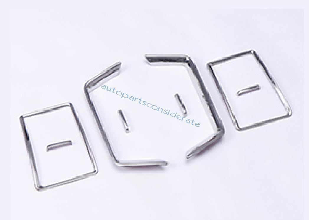 for Toyota for Land Cruiser 16-2021 Silver Look Middle Console AC LR Air Vent Trim