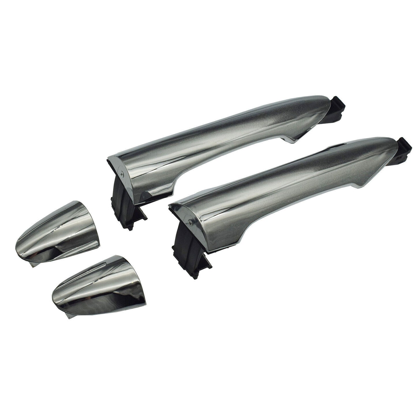for Kia Picanto 2011-2016 Rear Left Right Exterior Door Handles Chrome Pair 2X