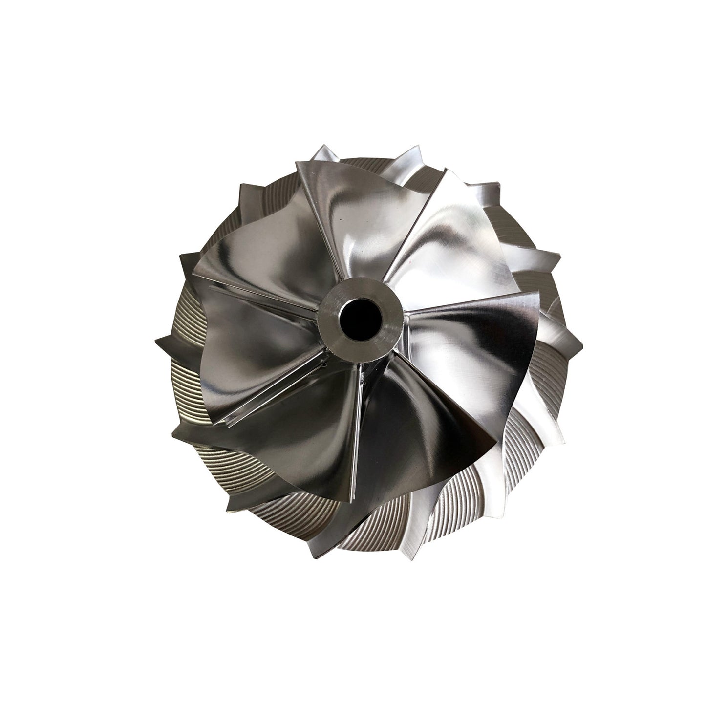 TD05H Reverse 55.50/76.13 mm 7+7 Blade Turbine Blank Compressor Wheel 30 Degrees