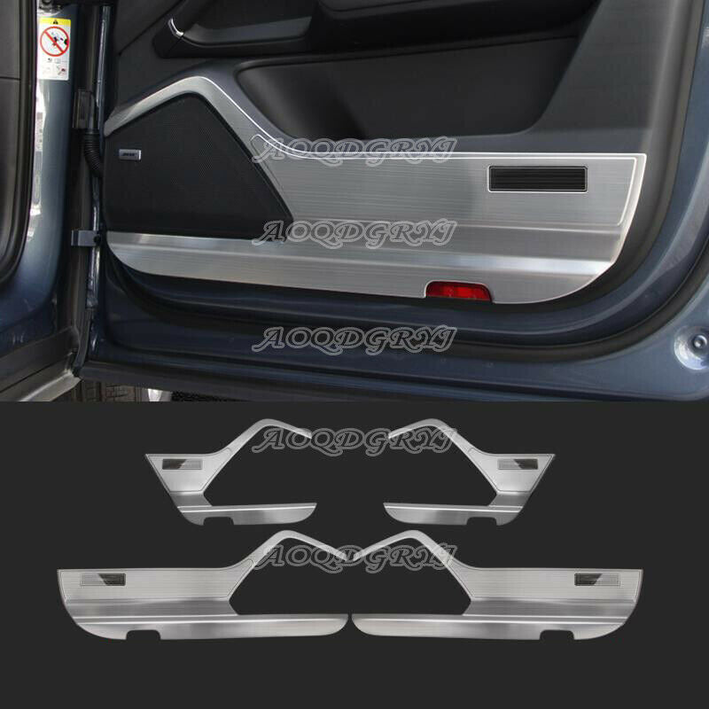 Stainless Interior Door Anti-Kick Pad Panel Cover for Porsche for Cayenne 2019-2023