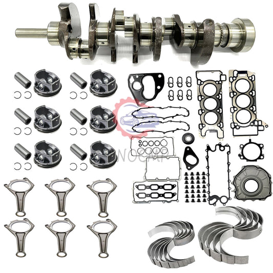 Engine Gasket Set w/ Crankshaft + Piston Rings + CON ROD BEARING fits for Jaguar