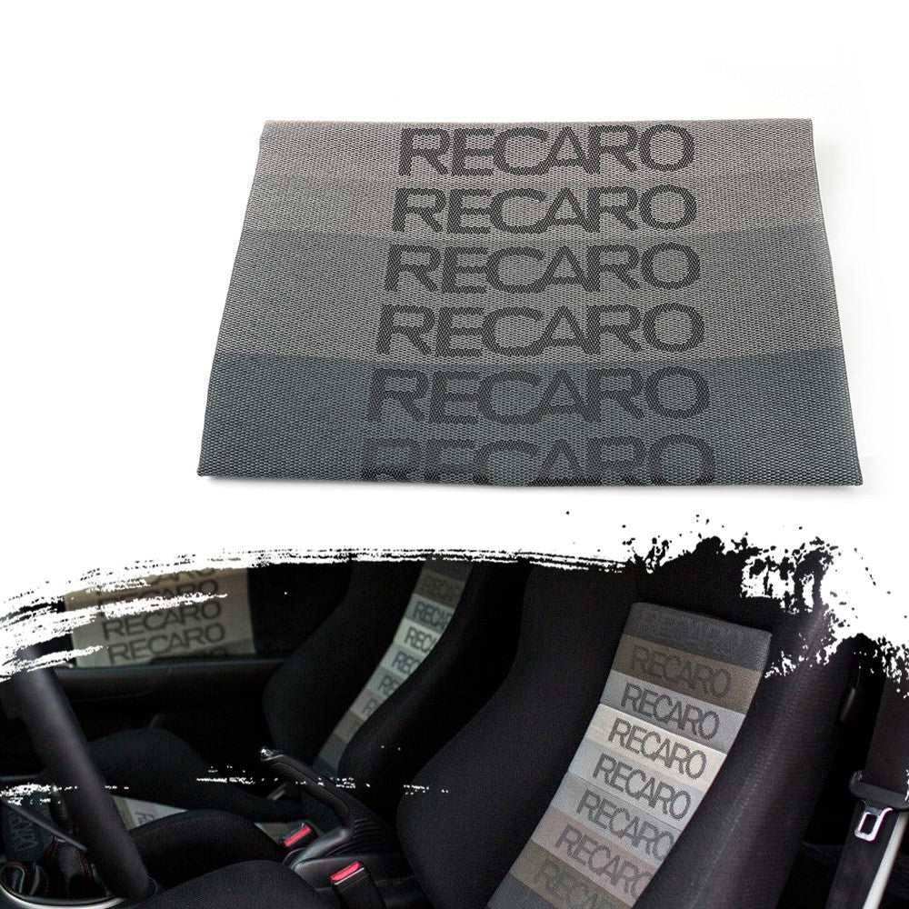 Gray 1M¡Á1.6M JDM Recaro Fabric Cloth For Car for Seat Panel Armrest Decoration DIY