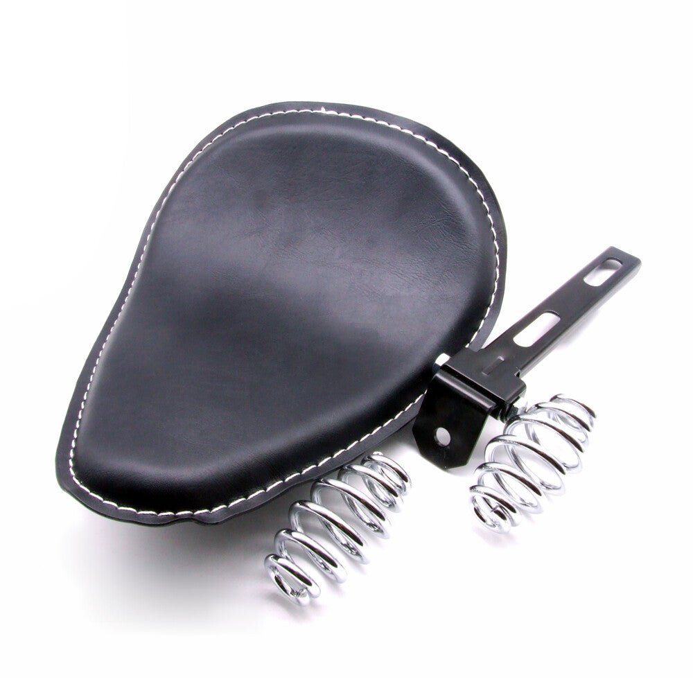 Motorcycle polyurethane synthetic leather single 3-inch motorcycle for seat with spring support suitable for Harley-Davidson
