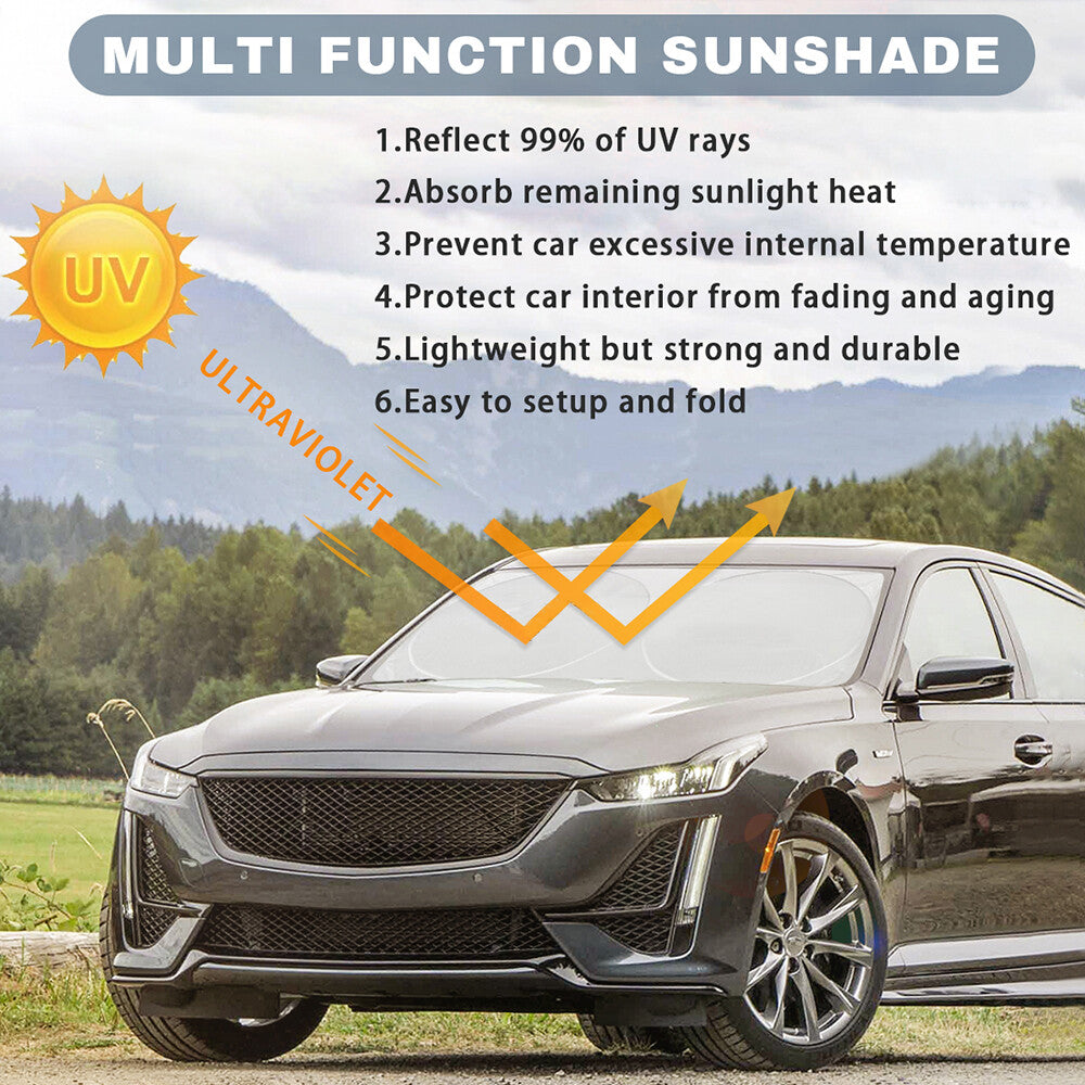 for Toyota SUV Large Windshield Sun Shade Reflective UV Block Front Visor Cover