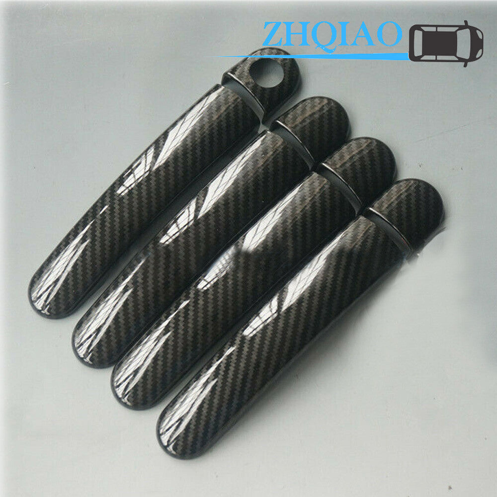 Carbon Fiber Side Door Handle Covers Trim Fit for SANTANA 2013