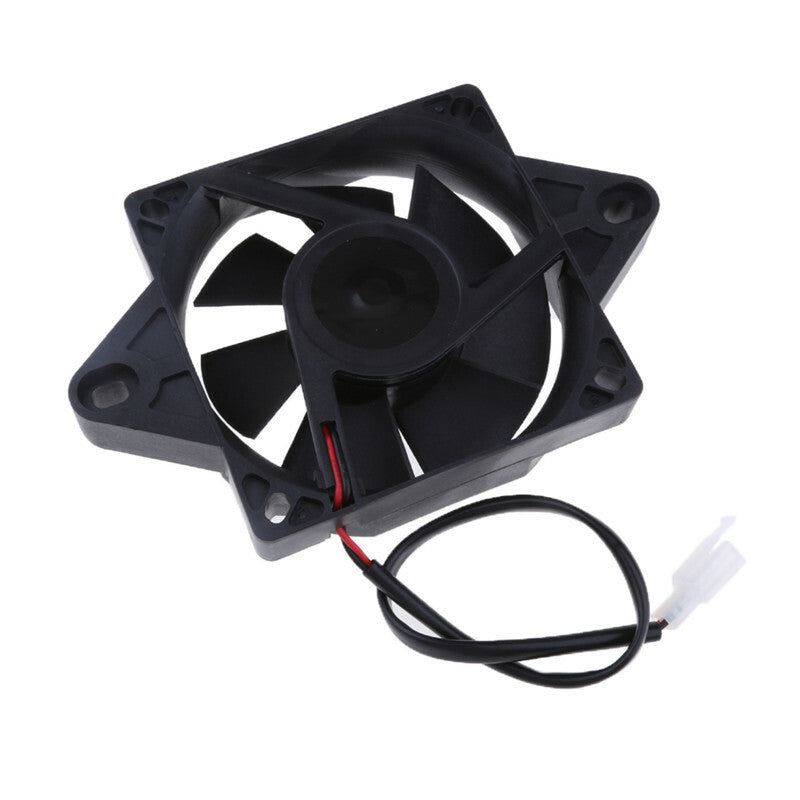 Motorcycle ATV Quad Buggy Oil Cooler Water 160mm Radiator Electric Cooling Fan