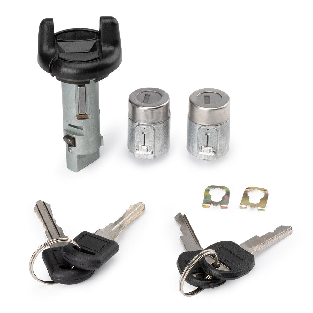 For GM for Chevy Ignition Key Switch Lock Cylinder Door Lock Tumbler Set 2 Keys