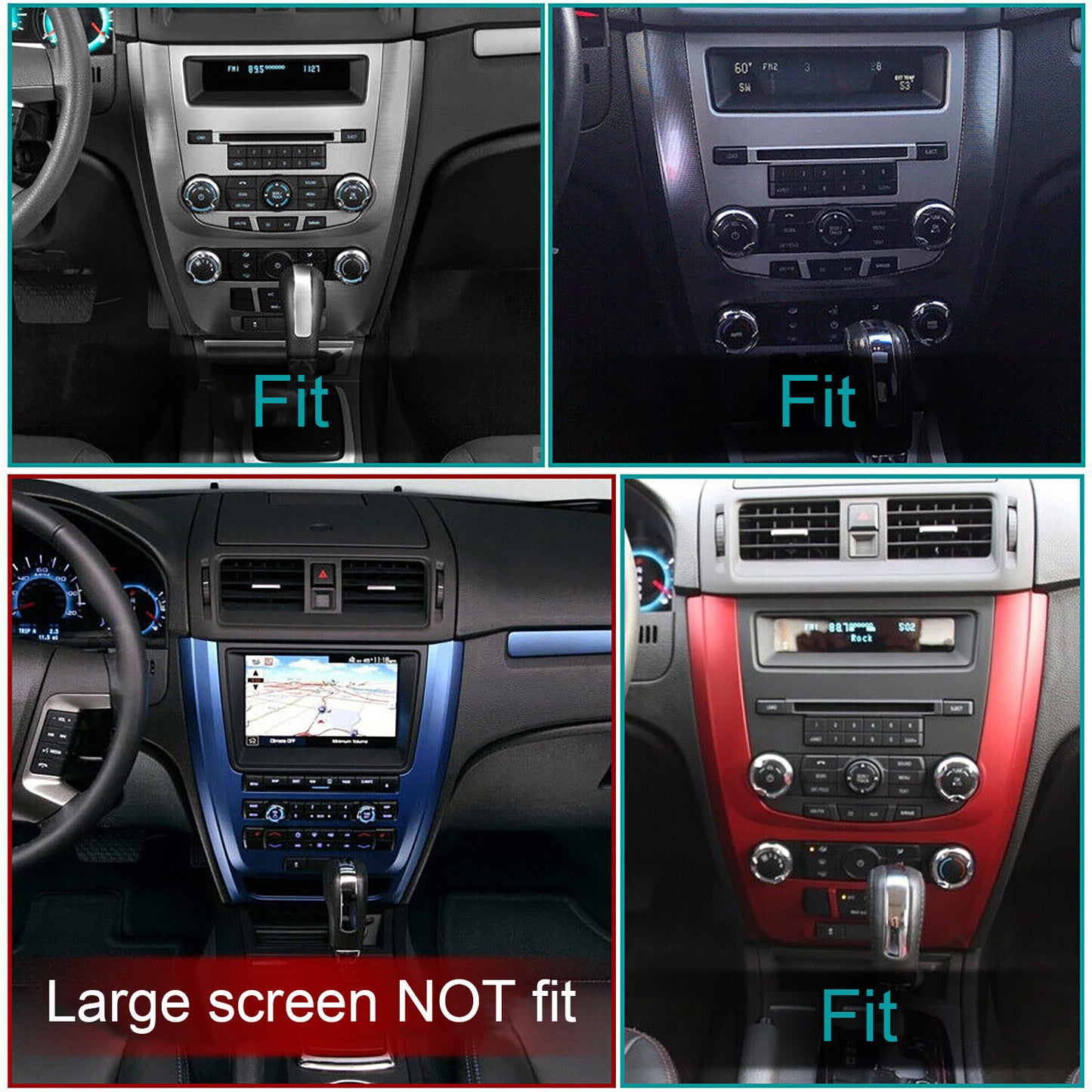 Carplay Android 12 Car Stereo Radio for 2009~2012 Apple for Ford Fusion