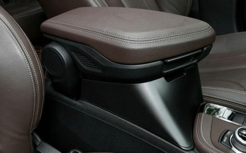 for BMW X1 F48 2016-2021 Black Middle Console Armrest Heighten Storage Box 1PCS