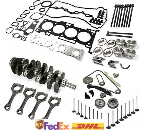 G4KE Engine Overhaul Rebuild Kit w/ Crankshaft Rods Timing Fits for Hyundai for Kia 2.4L