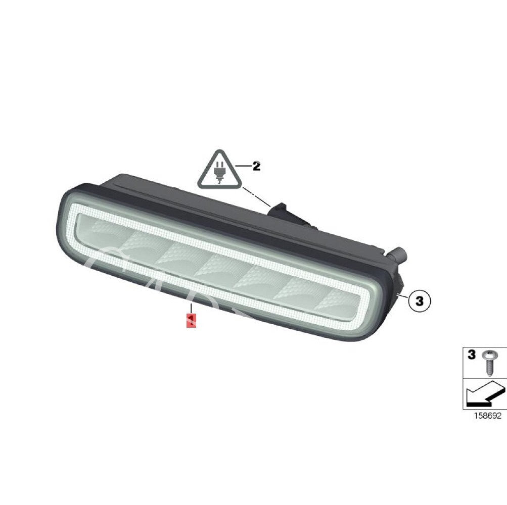 Daytime running lights for Rolls-Royce for Phantom 2013-2017 (Right side) Equipment Manufacturer: 63110405102