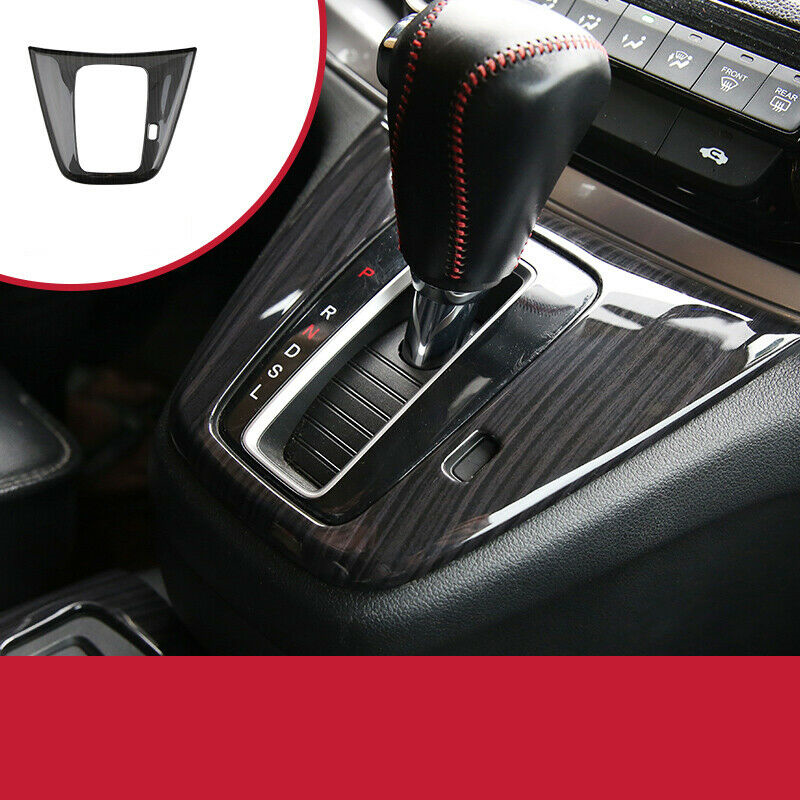 for Honda CR-V CRV 2012-2016 Black Wood Grain ABS Console Gear Shift Panel Trim