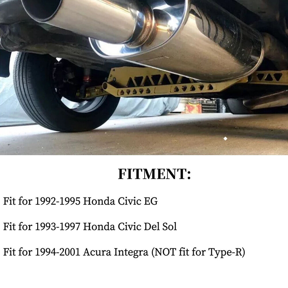 Rear Lower Control Arm+ Subframe Brace + Tie Bar for Honda for Civic EG 92-95 Silver