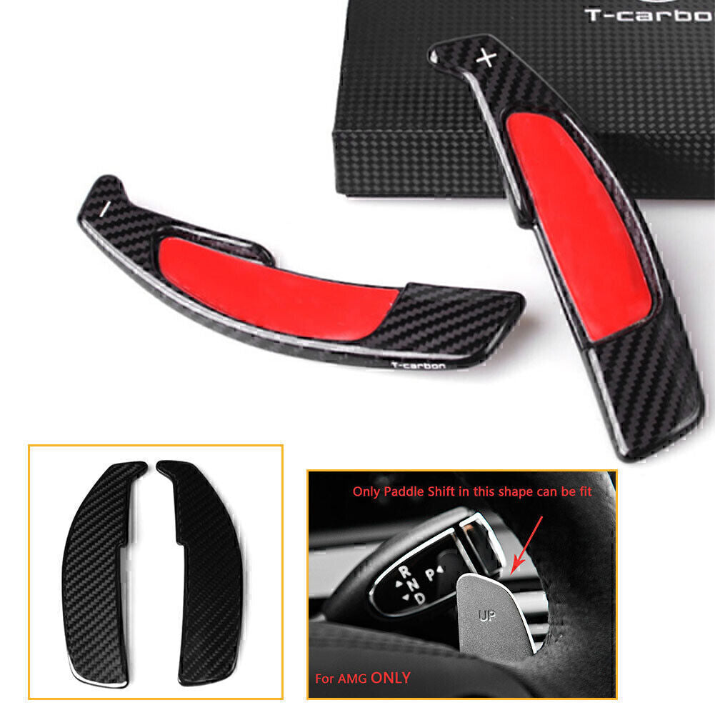 Steering Wheel Shift Paddle Extension Carbon Fiber Fit for Benz A45 G E CLA CLS