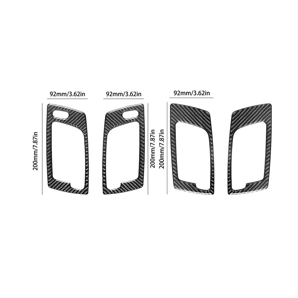 4Pcs Carbon Fiber Interior Door Handle Cover Trim for Cadillac CTS 2003-2007