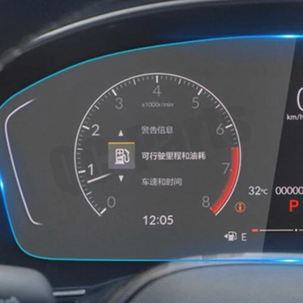 High-definition TPU dashboard screen protector car film sticker for 11th generation for Honda for Civic 2022 - 23.