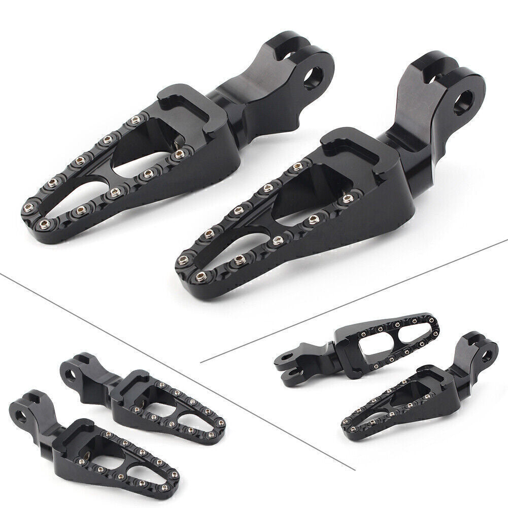 Rear Black Foot Pegs Footrests for Thunderbird Storm 2010 2011-2014 Adventurer